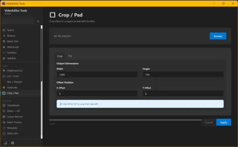 Crop Pad Video