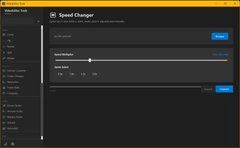 Video Speed Changer